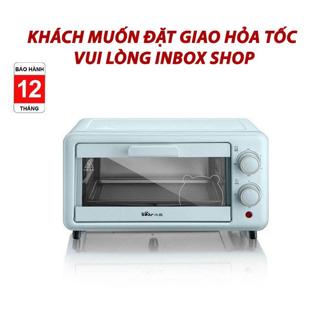 [có sẵn] Lò Nướng Mini BEAR Màu Xanh D11K3 -  Lò Nướng Mini Cho Hộ Gia Đình Nhỏ(Công Suất 800W)