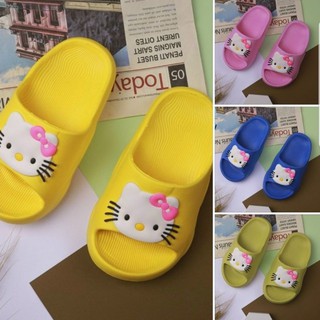 Dép lê cho bé Mẫu Hello Kitty đáng yêu cho bé nam và bé nữ Nhựa evs nguyên khối siêu nhẹ siêu bền