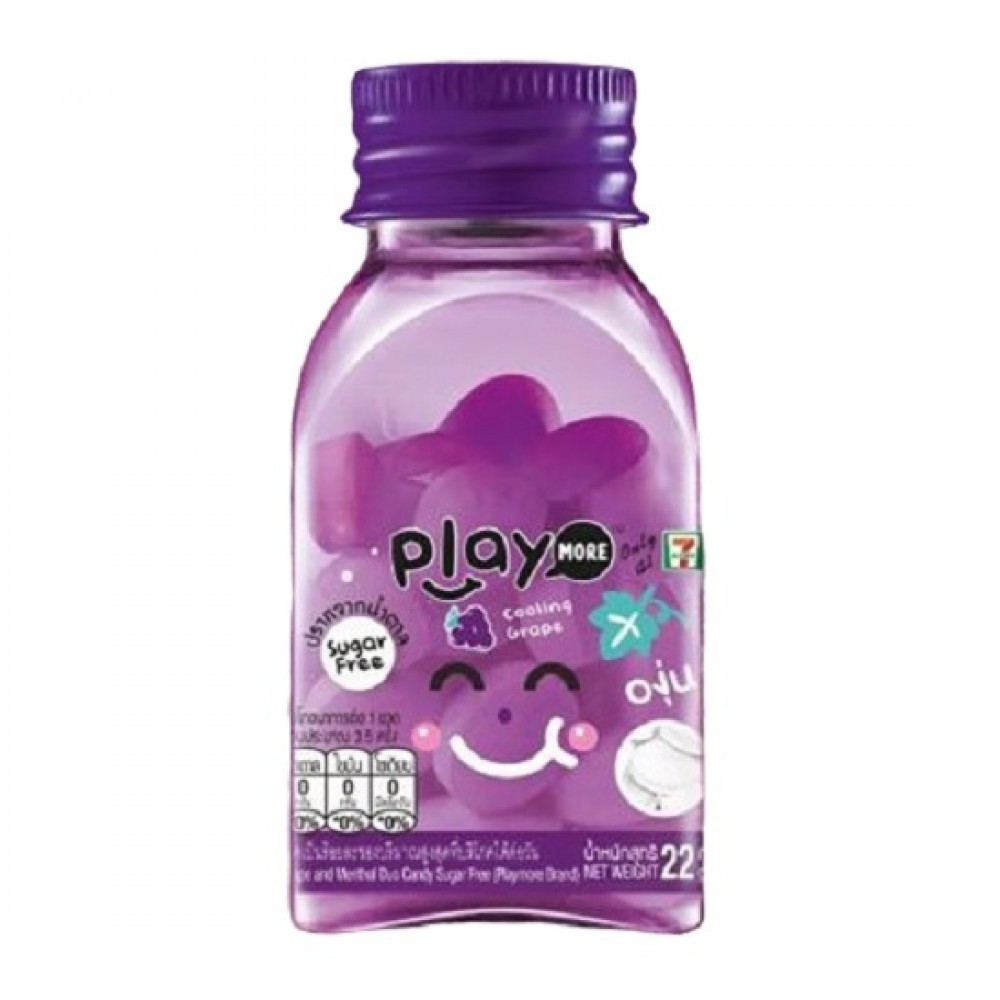 Combo Kẹo Playmore Mix 3 Vị Dưa Hấu, Nho, Bạc Hà Thái Lan [Có Logo 7-Eleven]