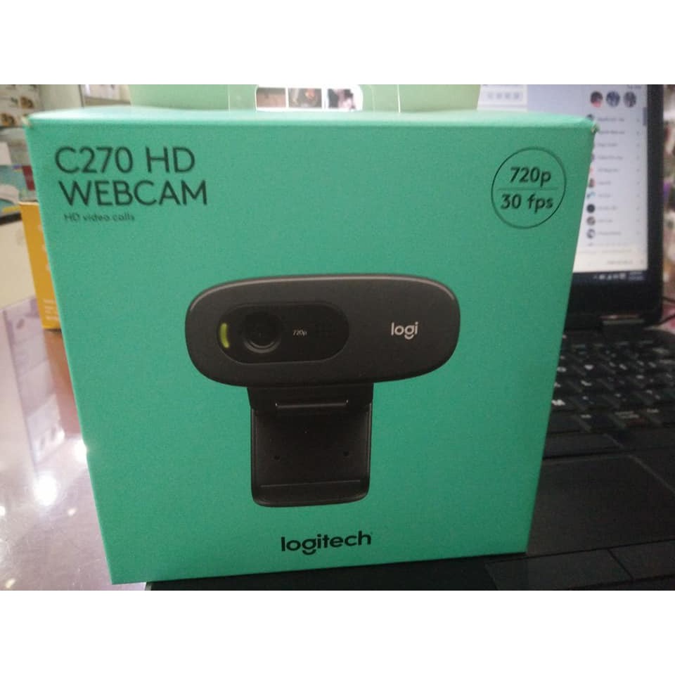 Webcam Logitech C270 HD 720P - Hàng Chính Hãng