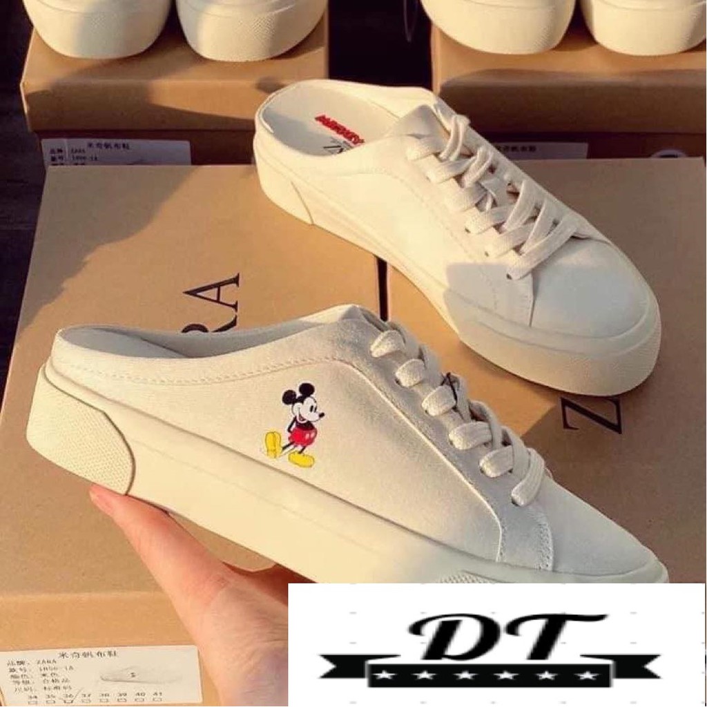 GIÀY SỤC ĐẠP GÓT ZARA MICKEY CHÍNH HÃNG HOT TREND FULL BOX TAG DÀNH CHO NỮ PHONG CÁCH THỜI THƯỢNG