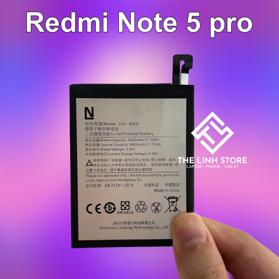 Pin Xiaomi Redmi Note 5 pro dung lượng cao mã pin BN45 4600mAh