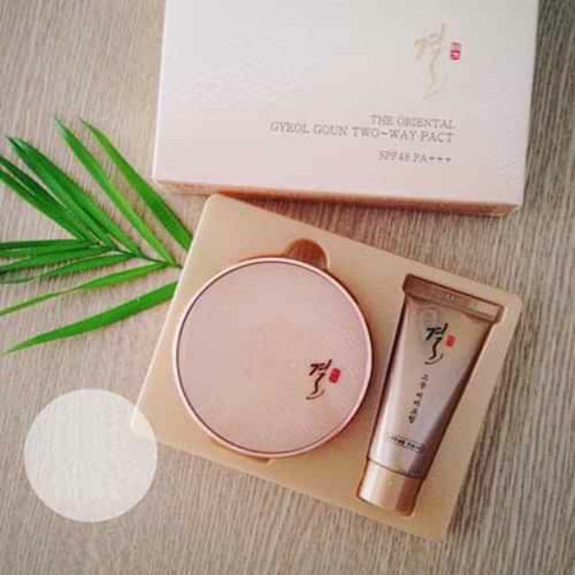 Set (Bộ) phấn nén chống lão hoá Thảo Dược Đông Y Tonymoly The Oriental Gyeol Goun Two Way Pact SPF48