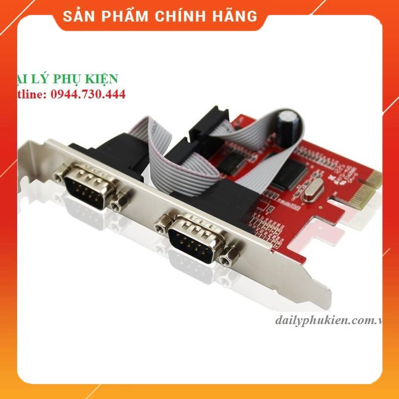 [Mã 33ELSALE hoàn 7% xu đơn 300k] Card chuyển PCI EX sang cổng Com 2 cổng dailyphukien