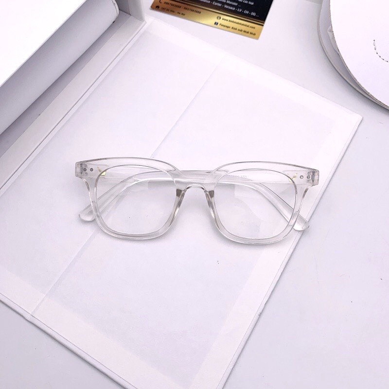 Mắt kính giả cận gọng chữ V hai chấm thời trang siêu hot 2022