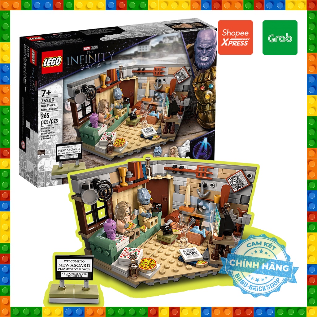 Lego Super Heroes 76200 - Bro Thor’s New Asgard - Bộ xếp hình Lego Lãnh địa Asgard mới của Thor