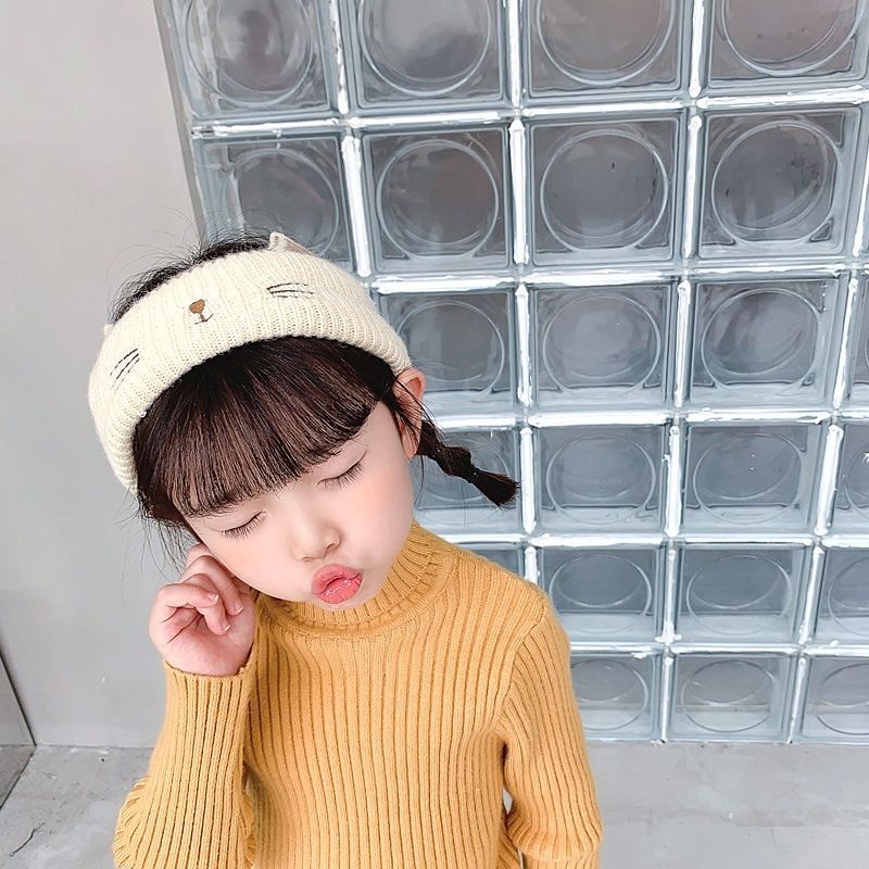 Khăn Choàng Cổ Giữ Ấm Hình Mèo Hoạt Hình Dễ Thương Cho Bé