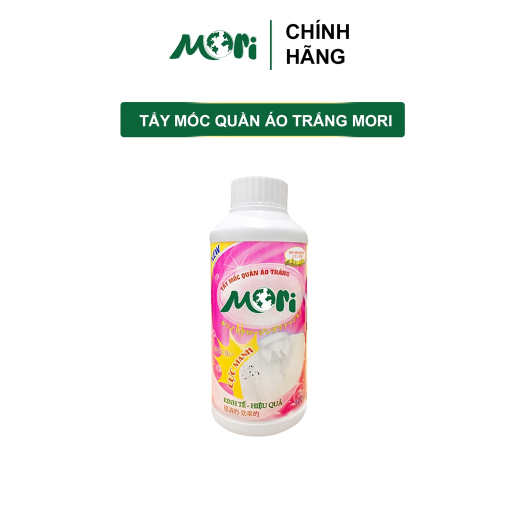 Tẩy mốc trắng Mori - Mang lại vẻ trắng sáng, không làm loang lổ, ngả màu