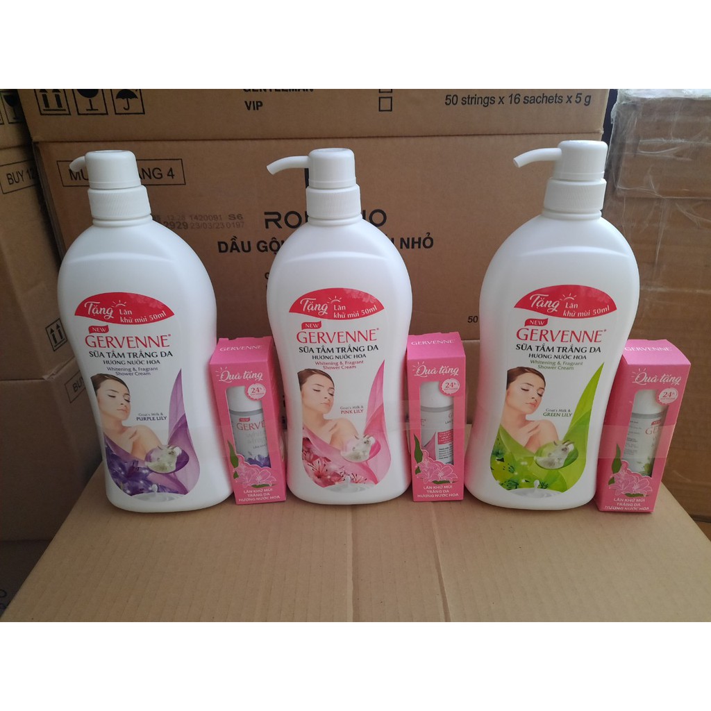 [Mua 1 tặng 1]Sữa tắm Gervenne 900g tặng lăn khử mùi 50ml | BigBuy360 - bigbuy360.vn