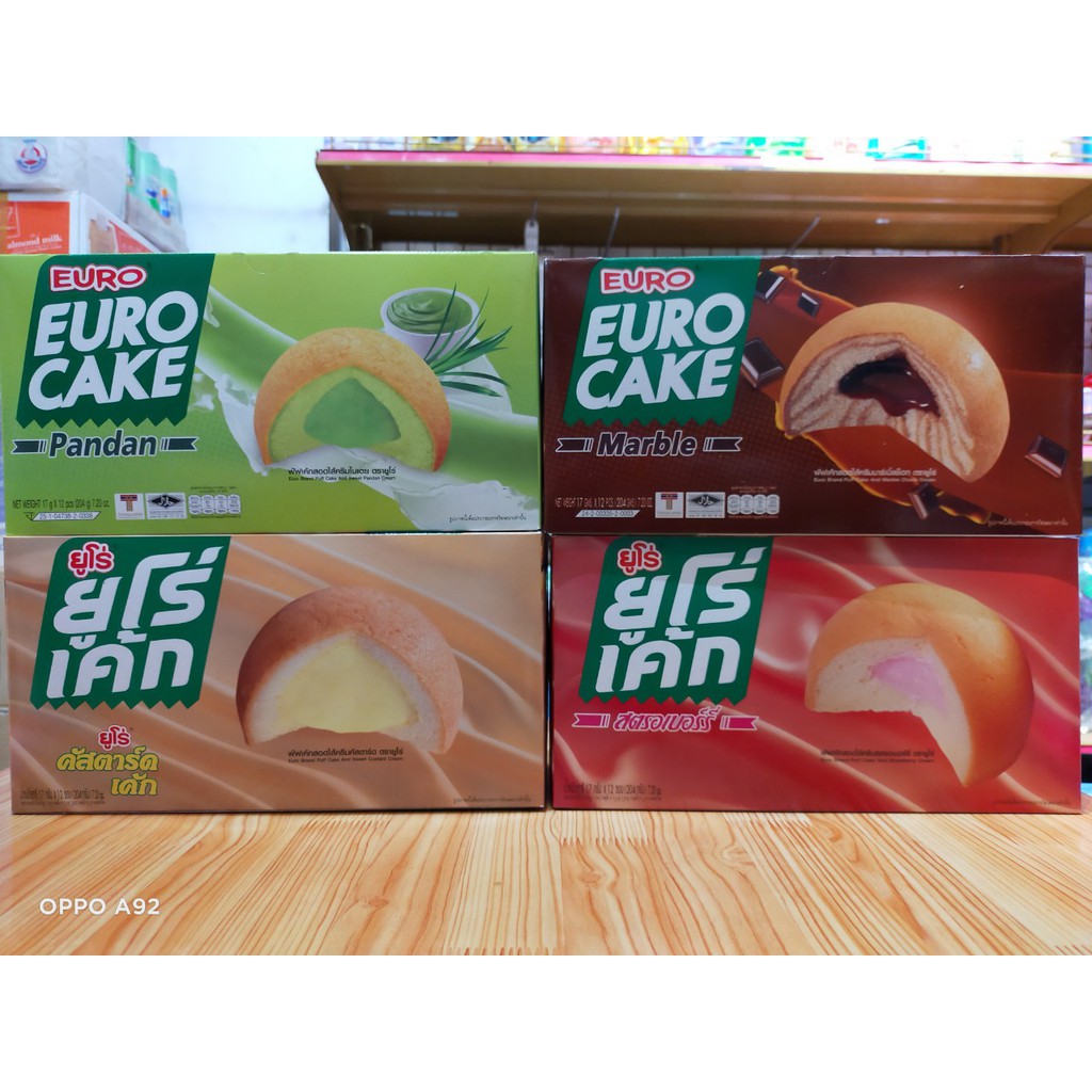 BÁNH TRỨNG THÁI EURO ĐỦ VỊ 204g