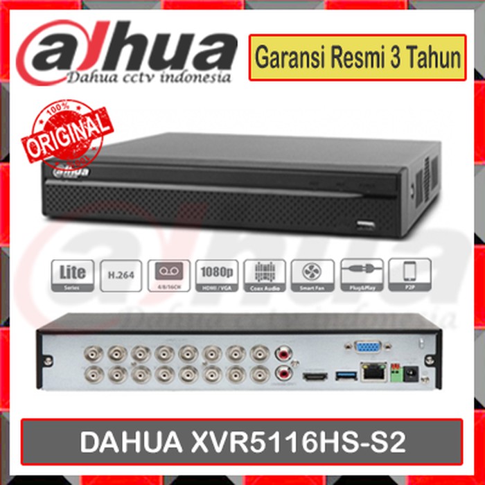 Đầu ghi camera 16 kênh Dahua XVR DHI-XVR5116HS-S2