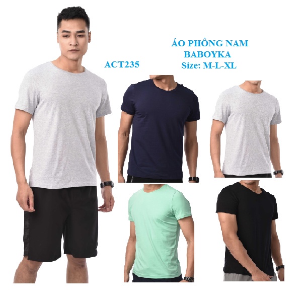 ÁO PHÔNG NAM, ÁO THUN NAM CHẤT COTTON [ACT235][NEW]