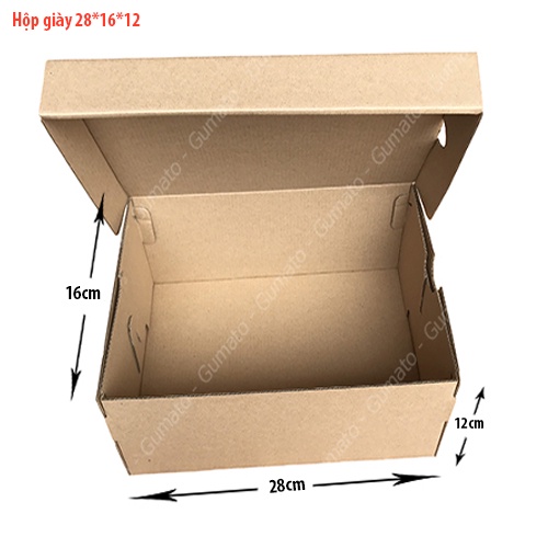 Combo 20 Hộp Giày 28x16x12 Cm, Thùng Hộp Carton Đựng Giày Dép