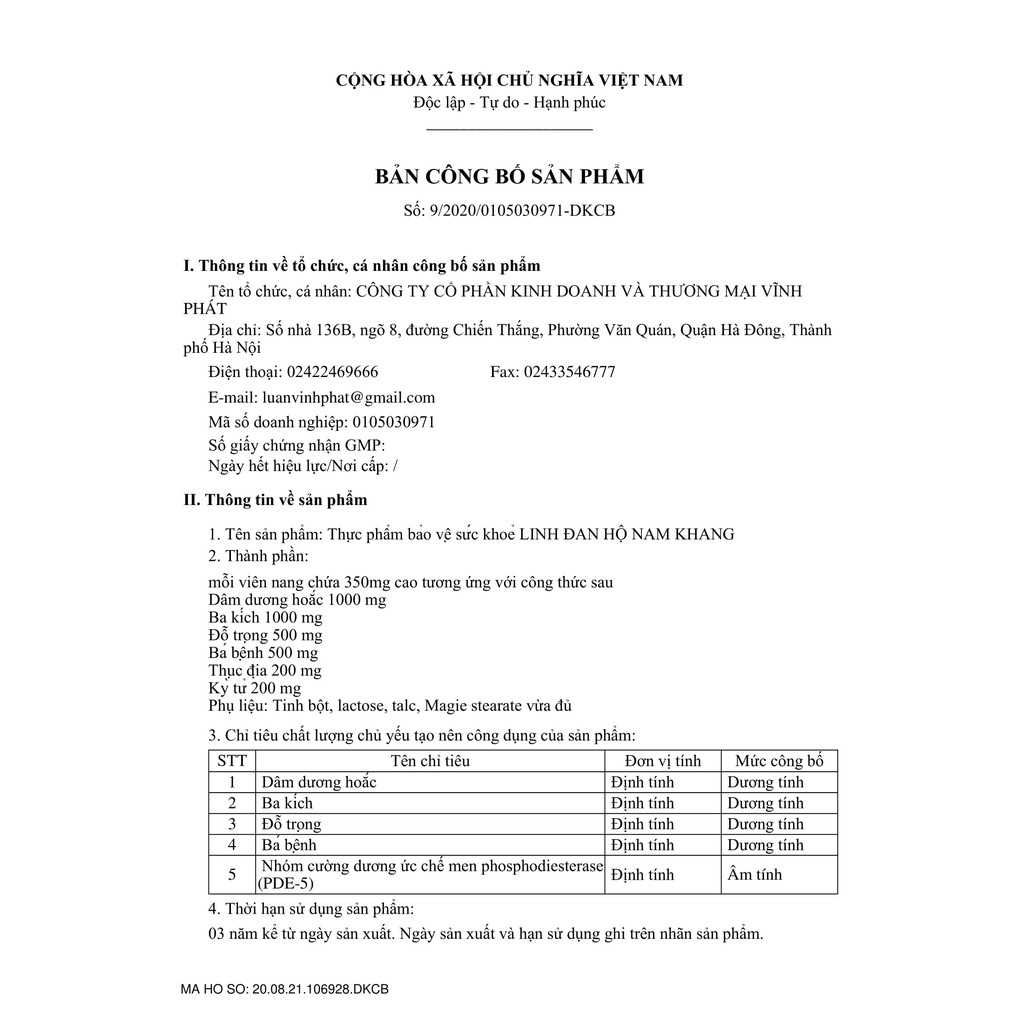 Linh đan Hộ Nam Khang Dâm dương hoắc Ba kích Bổ thận tráng dương sinh lý kém di tinh mộng tinh xuất tinh sớm liệt dương