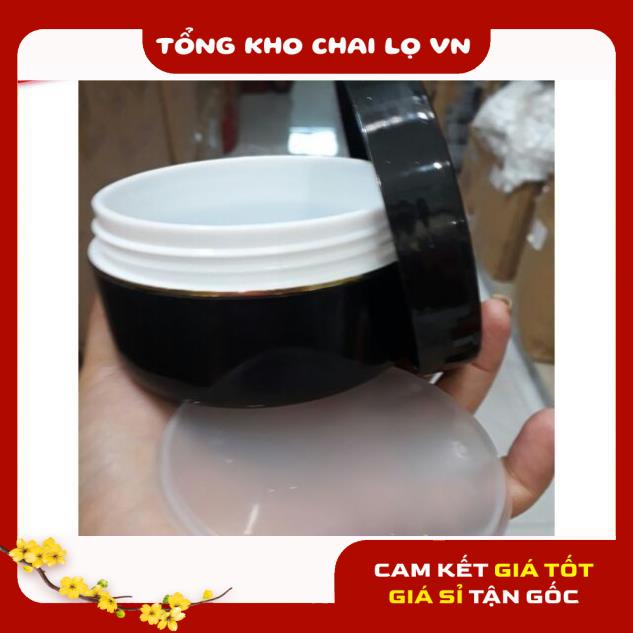 Hủ Đựng Kem ❤ SIÊU RẺ ❤ Hũ đựng kem body đen 100g,150g,200g,300g chiết mỹ phẩm , phụ kiện du lịch