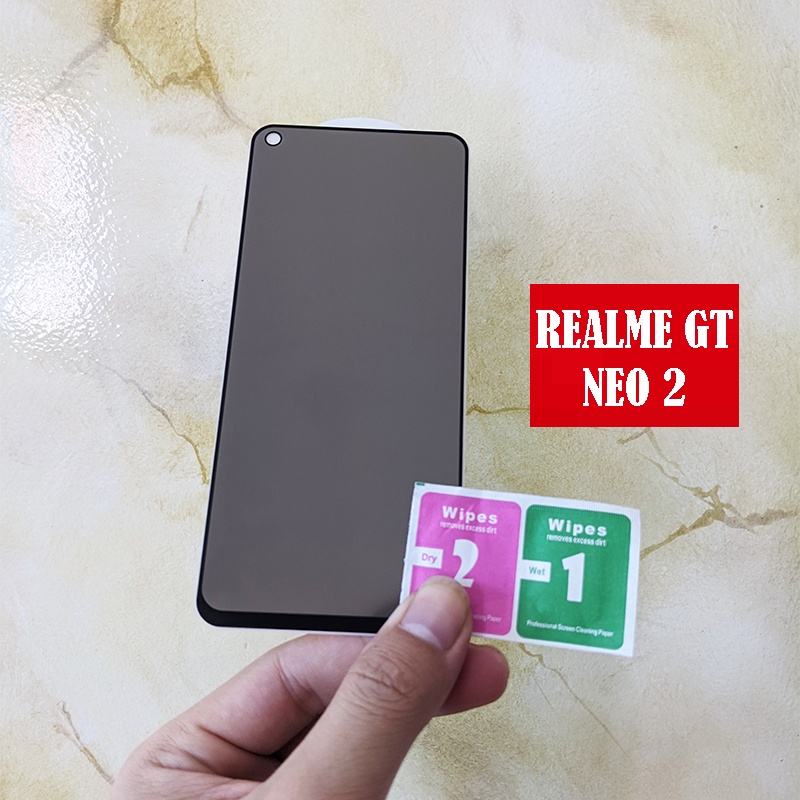 Dán cường lực chống nhìn trộm màn hình cho Realme GT Neo 3, Neo 2