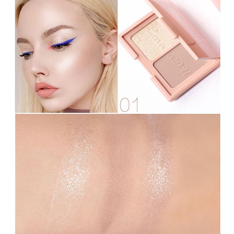 【shiny b&s】Blush 3 Colors Blusher Palette highlighter Brightening contour powder Face Makeup Cosmetics | BigBuy360 - bigbuy360.vn