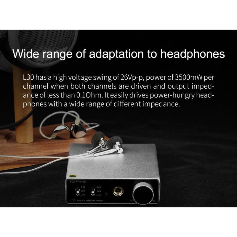 BỘ KHUẾCH ĐẠI ÂM THANH NGHE NHẠC LOSSLESS AMP NFCA HIFI 6.35MM TOPPING L30