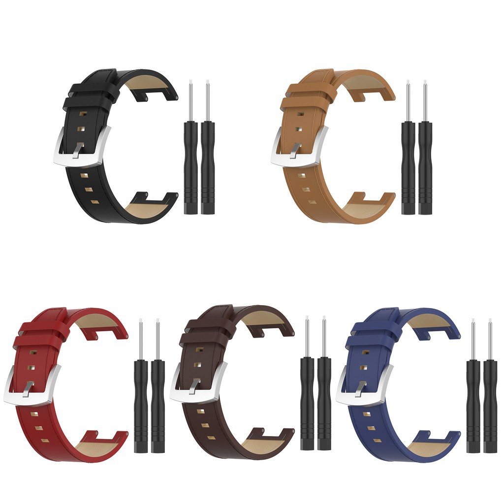 Dây đeo thay thế chất liệu da màu trơn cho Xiaomi Huami Amazfit T-Rex Trex A1918