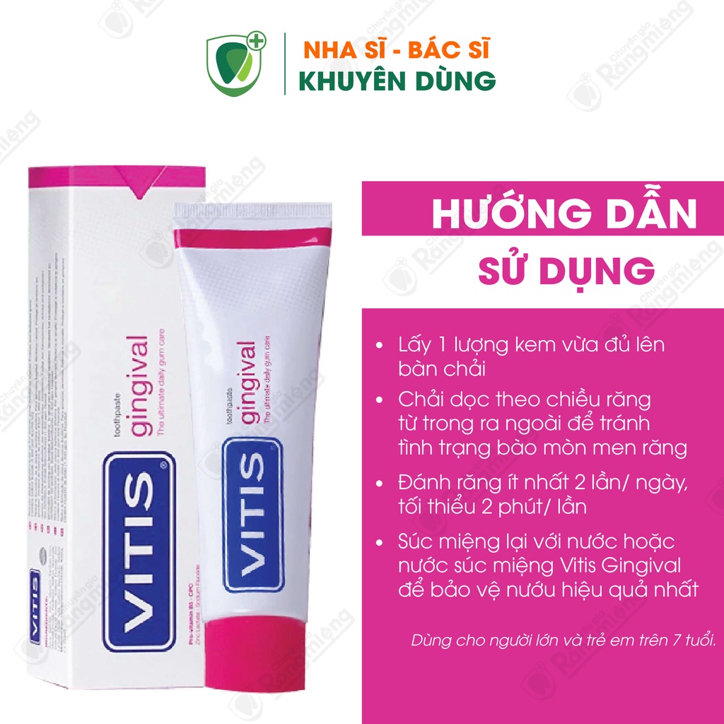 Kem Đánh Răng Chăm Sóc Nướu Răng Vitis Gingival Toothpaste 100ML