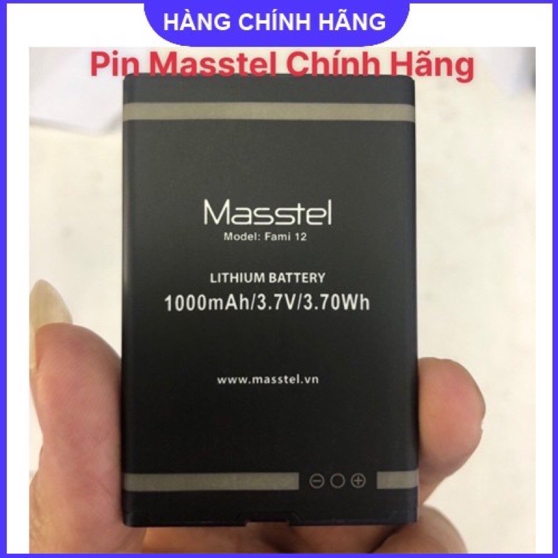 pin masstel Fami 12 - pin zin mới 1000mAh