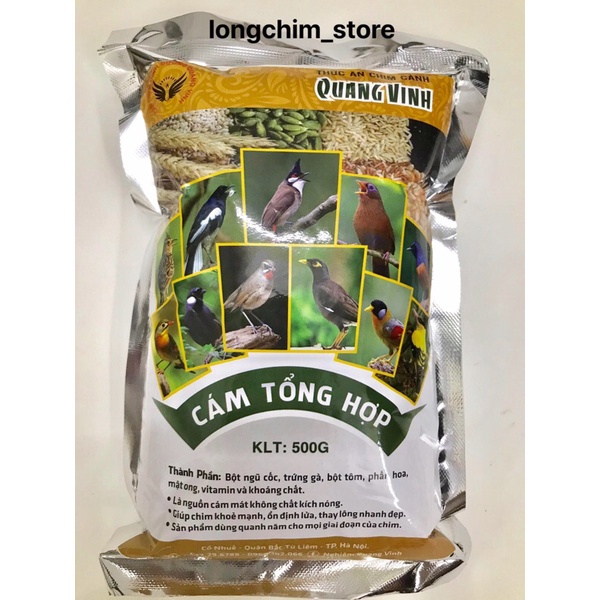 THỨC ĂN CHIM CẢNH CÁM QUANG VINH TỔNG HỢP 500gr