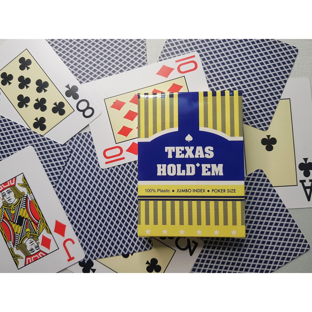 Bài nhựa Poker TEXAS HOLD'EM chất lượng cao chống nước, chống gãy gập