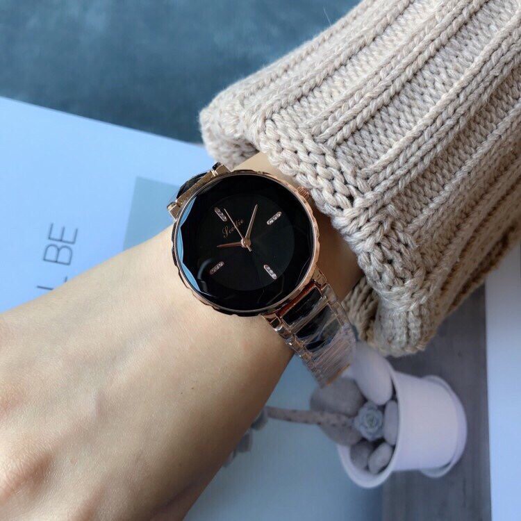 Đồng hồ nữ Scottie dây kim loại kính vát kim cương mặt nạm đá nhỏ + Tặng hộp đồng hồ sang trọng | BigBuy360 - bigbuy360.vn