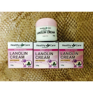 Kem dưỡng da mỡ cừu - Vitamin E Lanolin Cream hãng Healthy Care - Úc