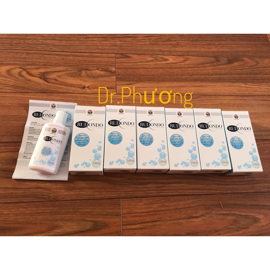 Dầu tắm, gội giảm nấm Rudondo 100ml