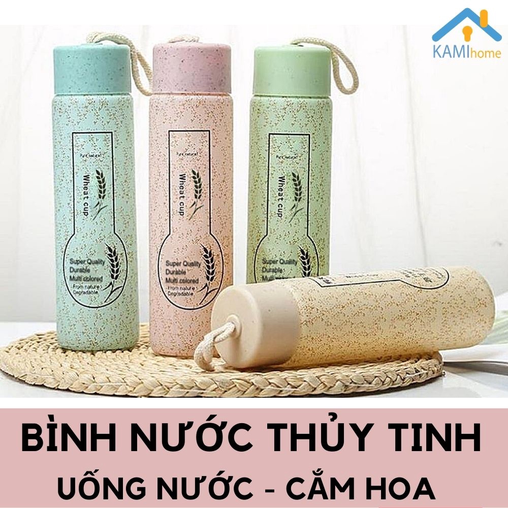 Bình thủy tinh uống nước Chọn Mẫu 350ml mã 20021