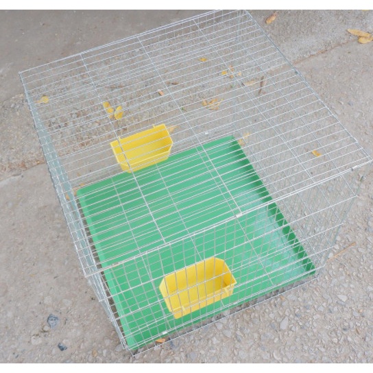 Lồng mèo, chim, gà, hamster, chuột lang, gà tre, nhím, sóc bằng thép khổ 60*50*45 cm