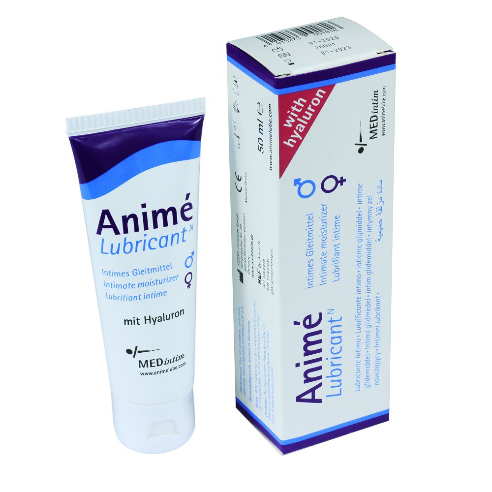 Gel bôi trơn gốc nước Medintim Anime chính hãng Đức duy trì độ ẩm vùng kín hậu môn - Tuýp 50 ml