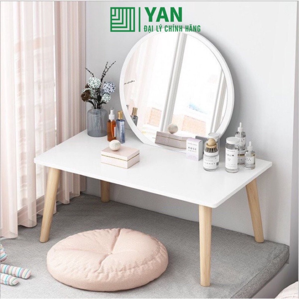 Bàn trang điểm ngồi bệt có gương tiết kiệm diện tích phong cách hàn quốc - gp117