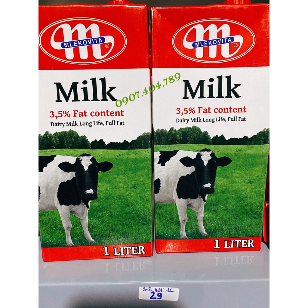 Sữa tươi 1 lít, sữa tươi trân châu đường đen Ba lan