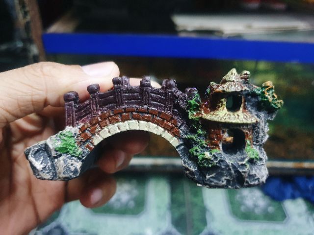 CẦU TRANG TRÍ HỒ CÁ NON BỘ 10x5x4cm
