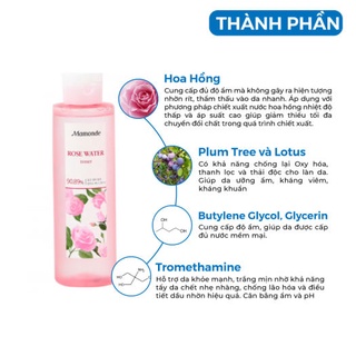 Nước Tẩy Trang - Nước Tẩy Trang Hoa Hồng - Nước Tẩy Trang Mamonde Rose Water Toner 250ml
