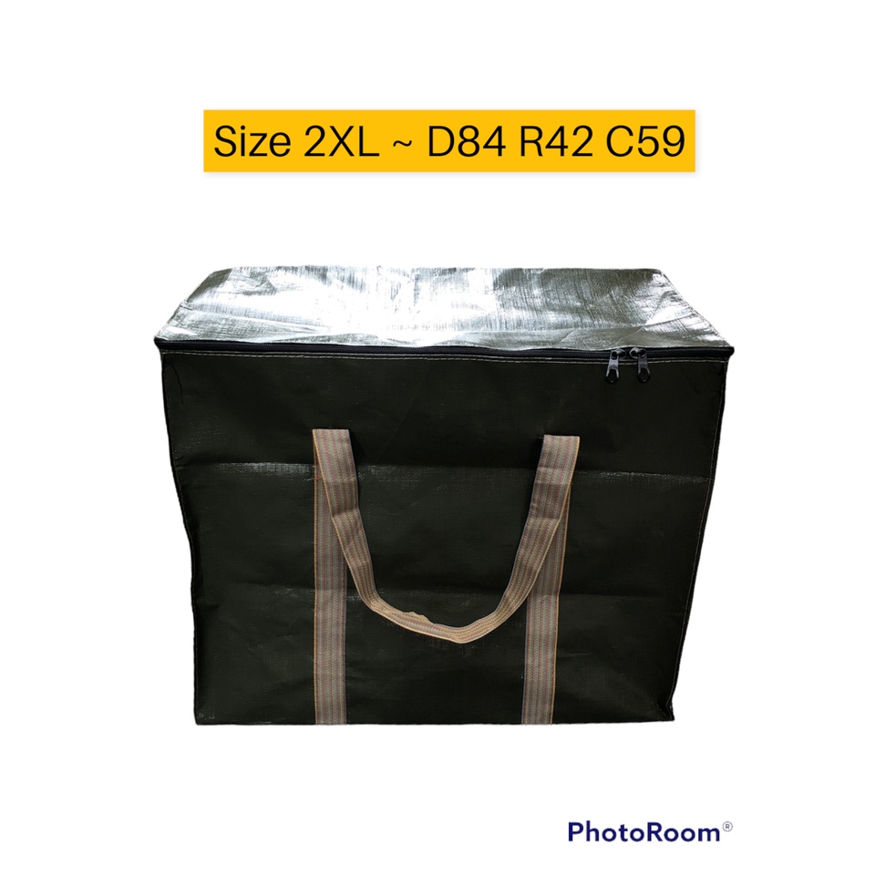 Size XL, XXL, XXXL- Túi bạt đựng đồ đa dụng có khóa kéo hai đầu_ Loại dày