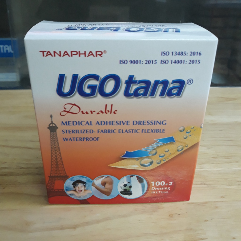 UGO TANA băng dính cá nhân hộp 100+2 miếng ( UGOTANA )