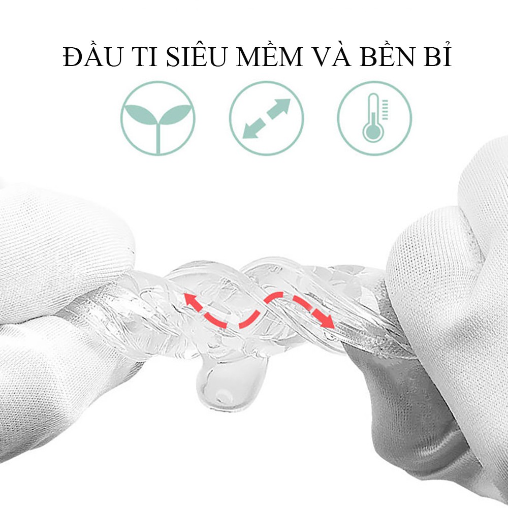 Bình sữa  chống sặc bocboc cổ rộng quai cầm ppsu, núm vú silicone siêu mềm, chống sặc và chống đầy hơi cho bé 240ml/300m