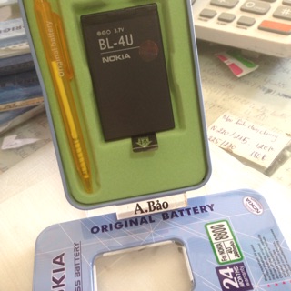 Pin NOKIA BL-4U (301/301Dual sim/3120c/500/515) hộp sắt chính hãng