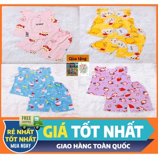 [Mẫu mới 2022, TÔN LOẠI 1, SIZE 25-47 KG ] Đồ bộ bé gái - Đồ bộ tôn ngắn tay, quần lửng cho bé gái mát, mịn