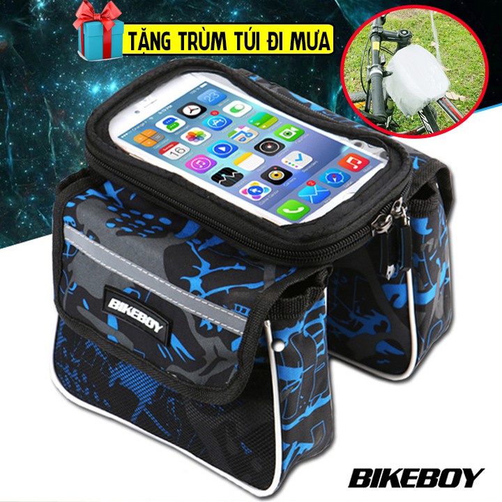 Túi treo sườn xe đạp chống thấm nước, mặt cảm ứng Bikeboy cao cấp