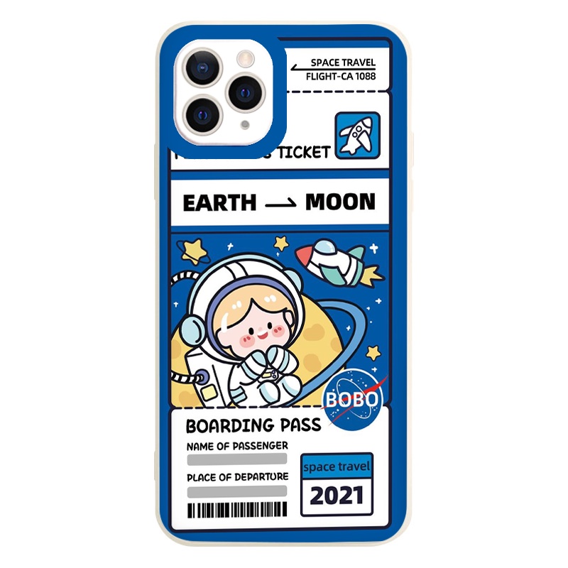 Ốp iphone hình phi hành gia Earth Moon cho 6/6plus/6s/6splus/7/7plus/8/8plus/x/xr/xs/11/12/13/pro/max/plus/promax