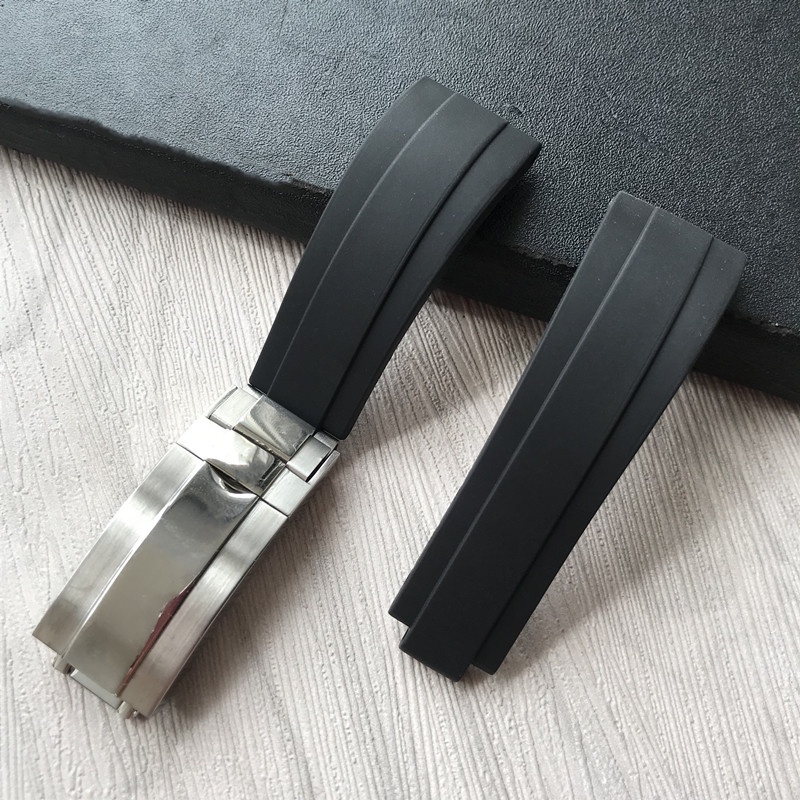 Phù Hợp Dây Cao Su 21mm Thấm Hút Sốc Cho Đồng Hồ Rolex