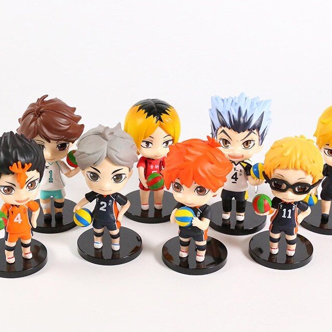 (Ngẫu nhiên 1 mẫu) Mô hình Haikyuu Vua bóng chuyền Kenma Oikawa Tsukishima Bokuto Sugawara Hinata Atsumu Nishinoya