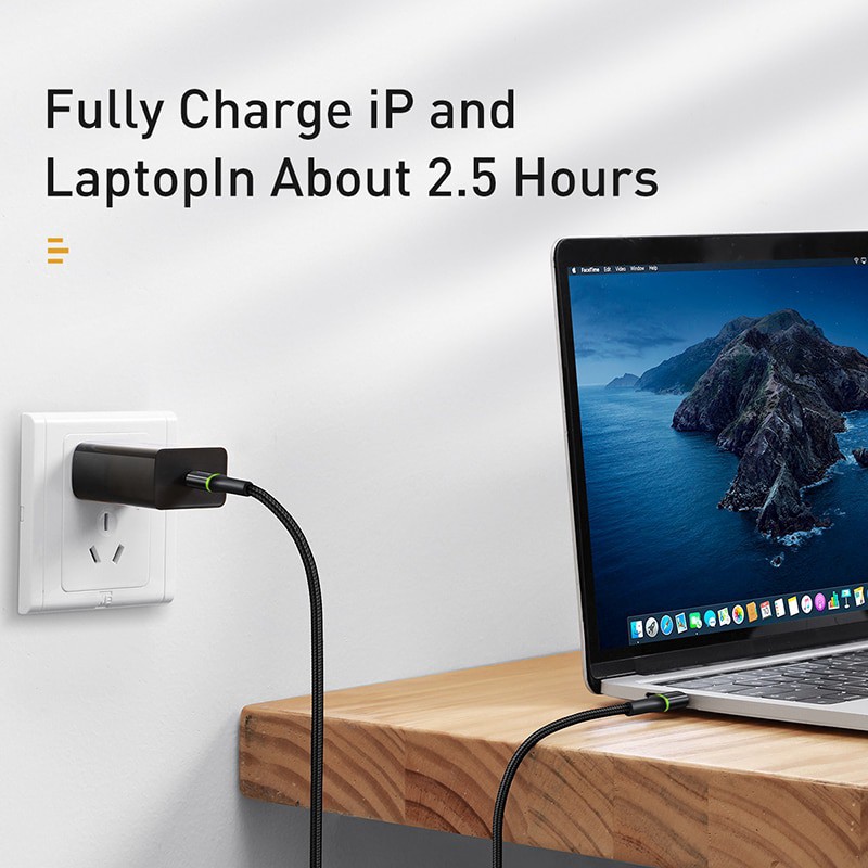Dây sạc nhanh và truyền dữ liệu Baseus PD2.0 60W cổng USB Type C to Type C cho Samsung Xiaomi Redmi Macbook Pro