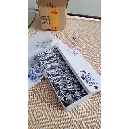 Sẵn TRÀ THIẾT QUAN ÂM hảo hạng hộp thiếc 32 gói