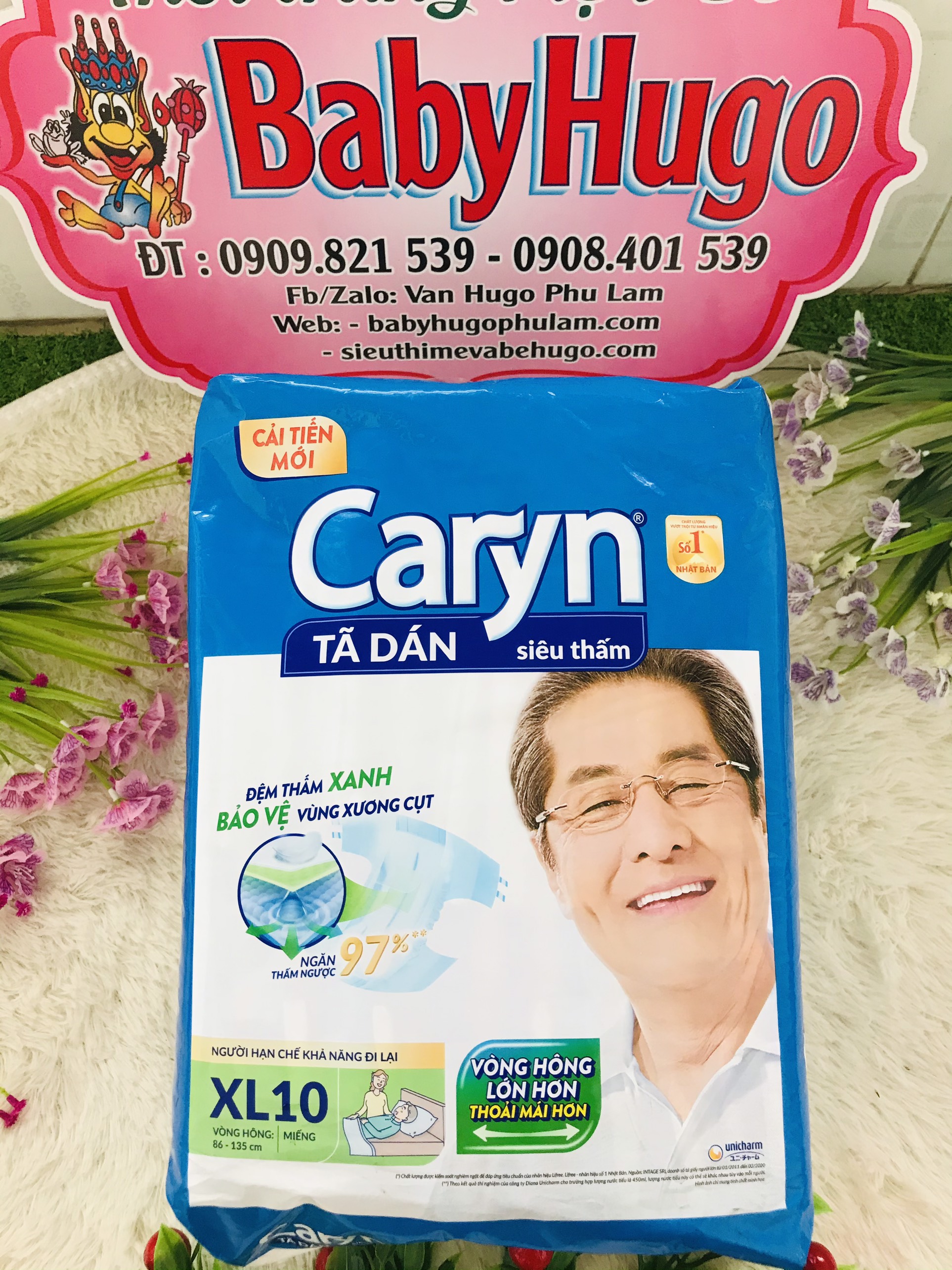 Tã dán người lớn Caryn XL 10 miếng