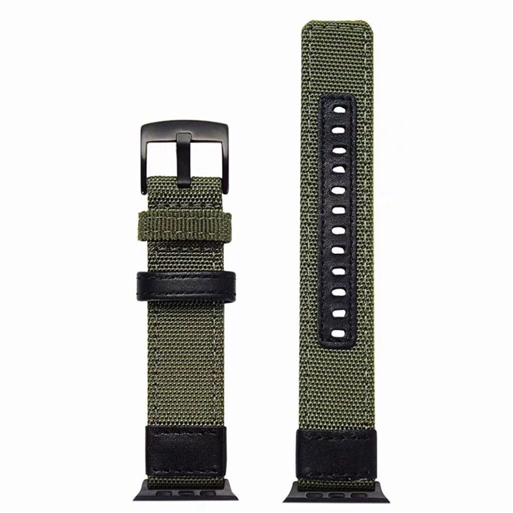 Dây Đeo Vải Canvas Dệt Nylon Cho Đồng Hồ Thông Minh Apple Watch 7 41mm 45mm 40mm 44mm 42mm 38mm Series 6 5 4 3 se